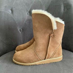 NWT EMU Australia Bells Beach Lo Boots Size 7 Chestnut